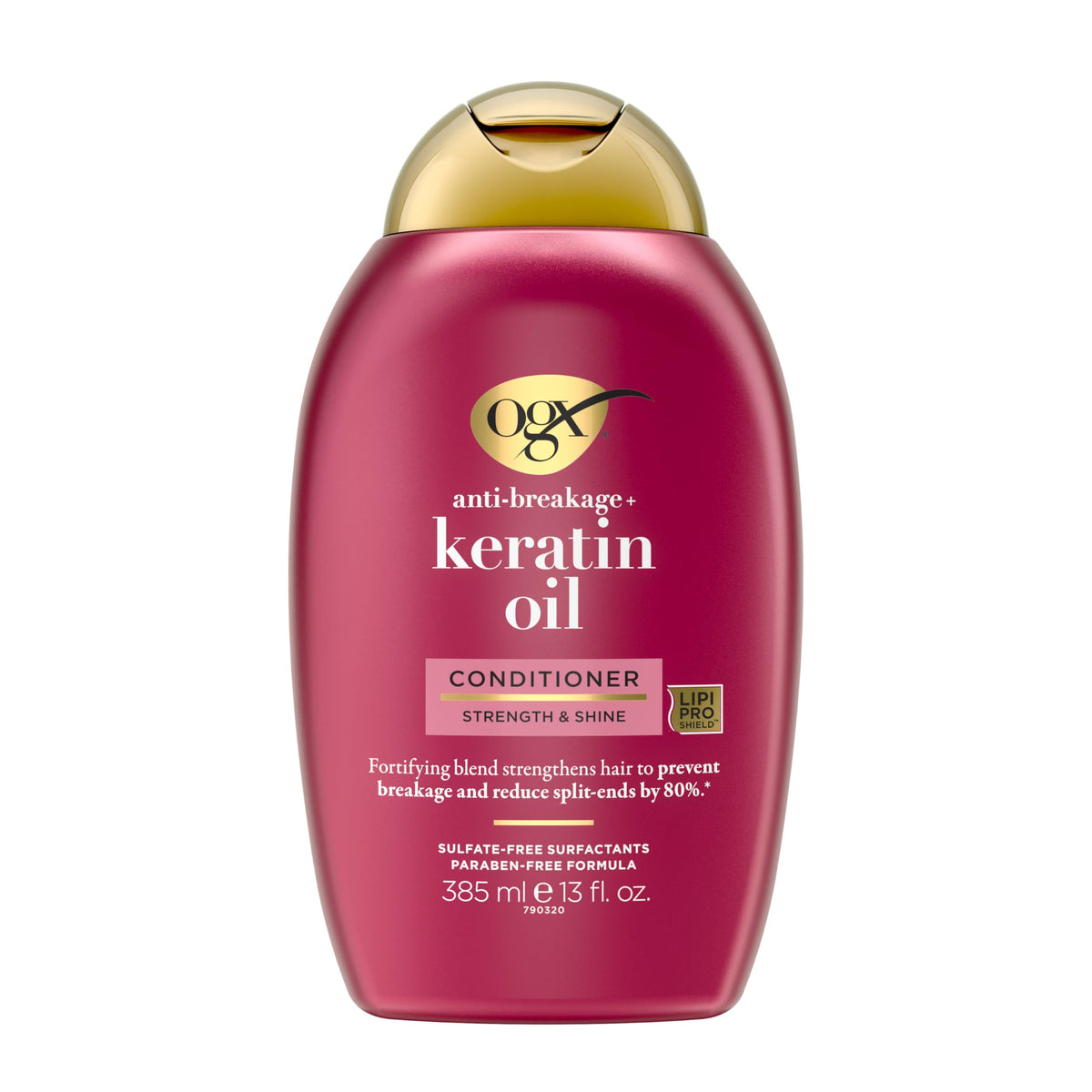 Ogx Anti-Breakage Keratin Oil Conditioner For Damaged Hair & Split Ends, 13 Fl Oz, Paraben-Free