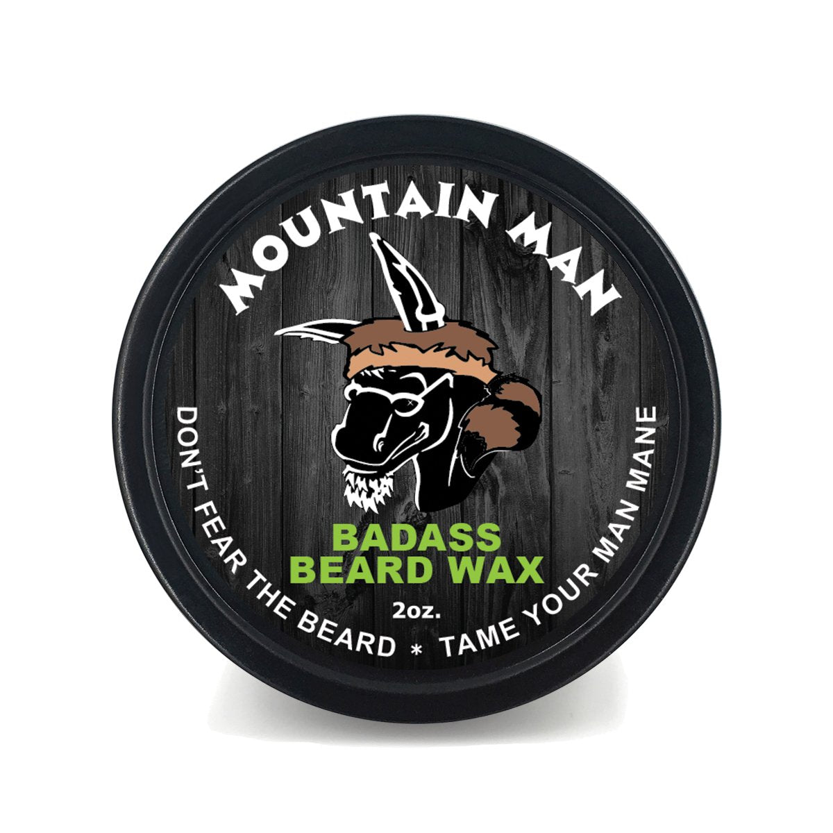 Badass Beard Care Beard Wax - The Mountain Man Scent, 2 Oz - Softens & Adds Density