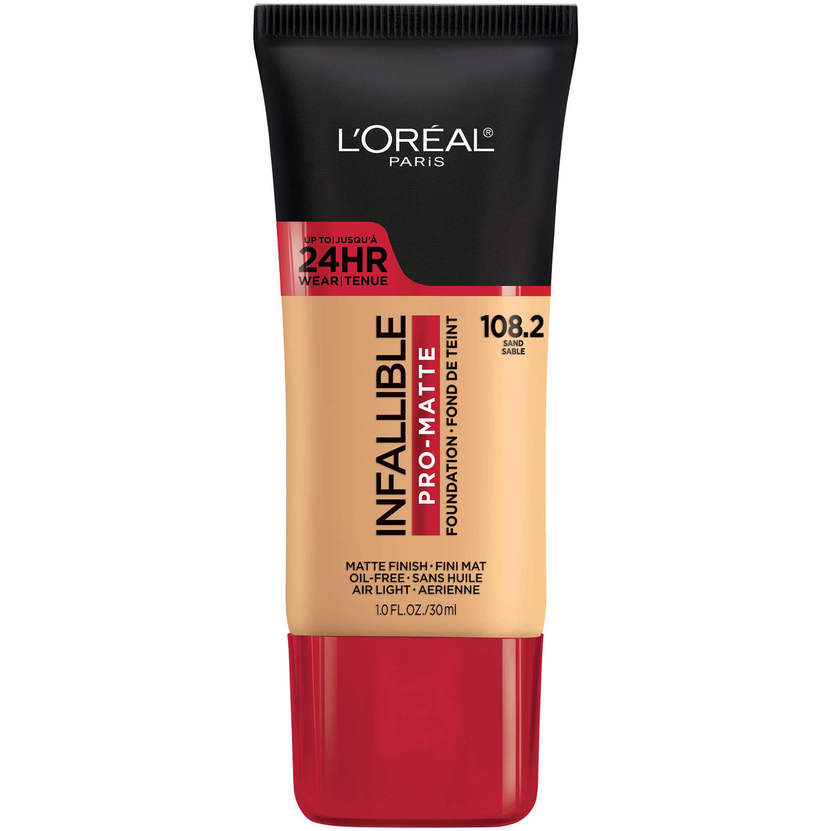 L'Oreal Paris Infallible Pro-Matte Liquid Foundation, Sand, 1 Fl Oz - Longwear, Oil-Free