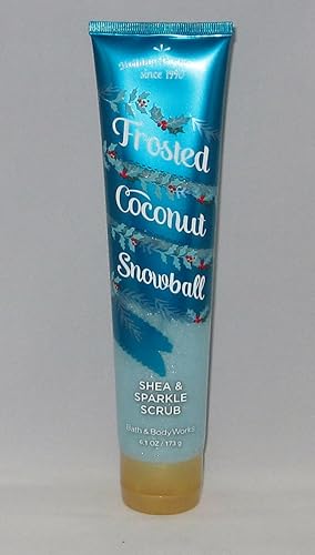 Bath & Body Works Shea & Sparkle Scrub Frosted Coconut Snowball - 1 Count Exfoliating Scrub