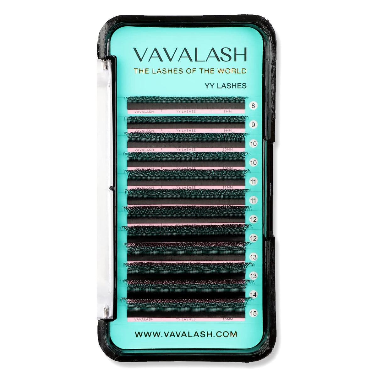 VAVALASH Y Lash Extensions 0.07mm C Curl 8-15mm Mix Tray Premade Volume 2D Fans