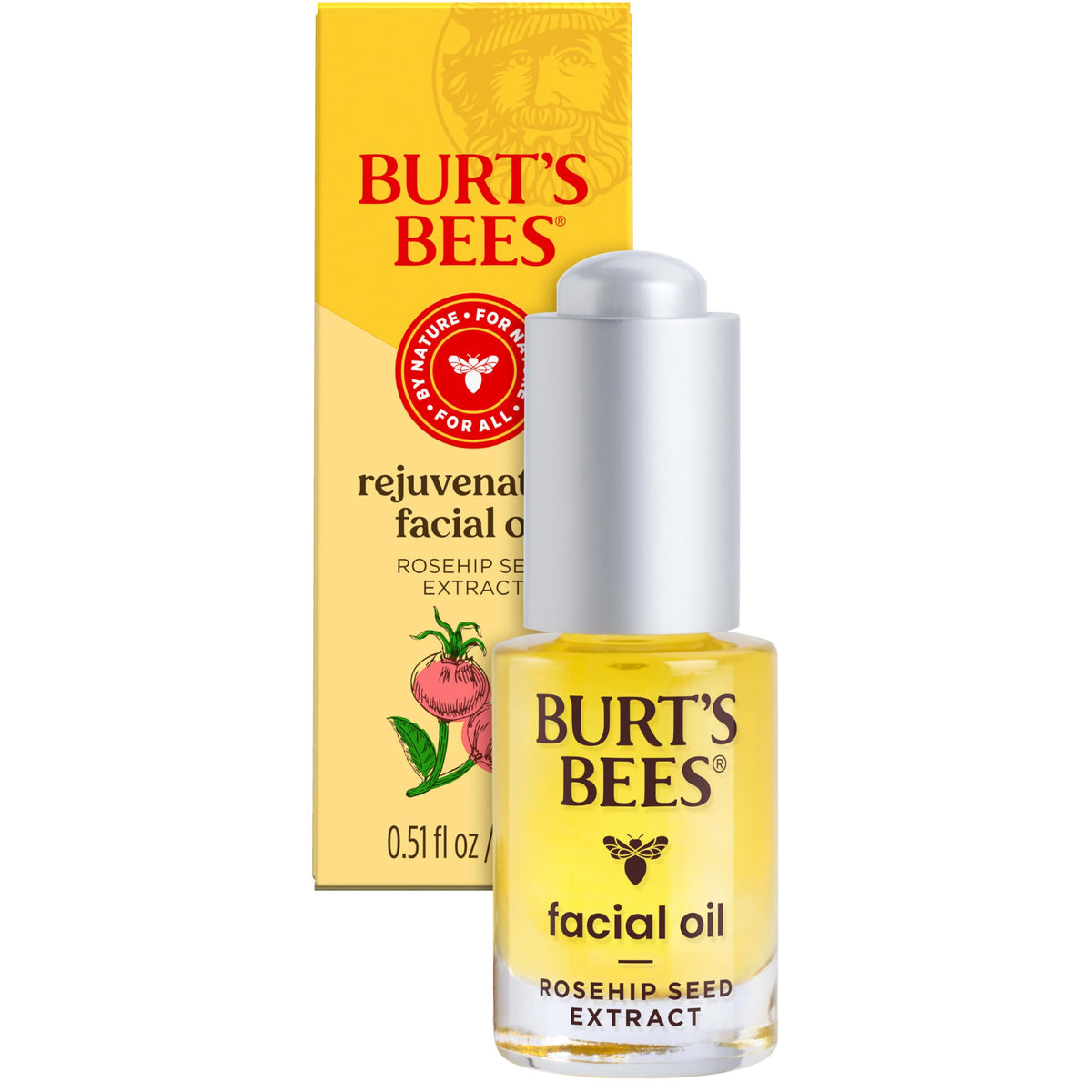 Burts Bees Gua Sha Face Oil With Rosehip Seed Extract  Mothers Day Gifts  Reduces Appearance of Fine Lines and Wrinkles  Use wi