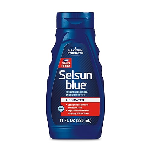 Selsun Blue Medicated Antidandruff Shampoo, Maximum Strength, 11 Fl. Oz., Blue