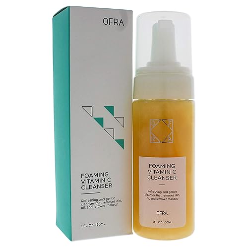 Ofra Foaming Vitamin C Cleanser - Gentle Vegan Face Wash For Glowing Skin, 150Ml