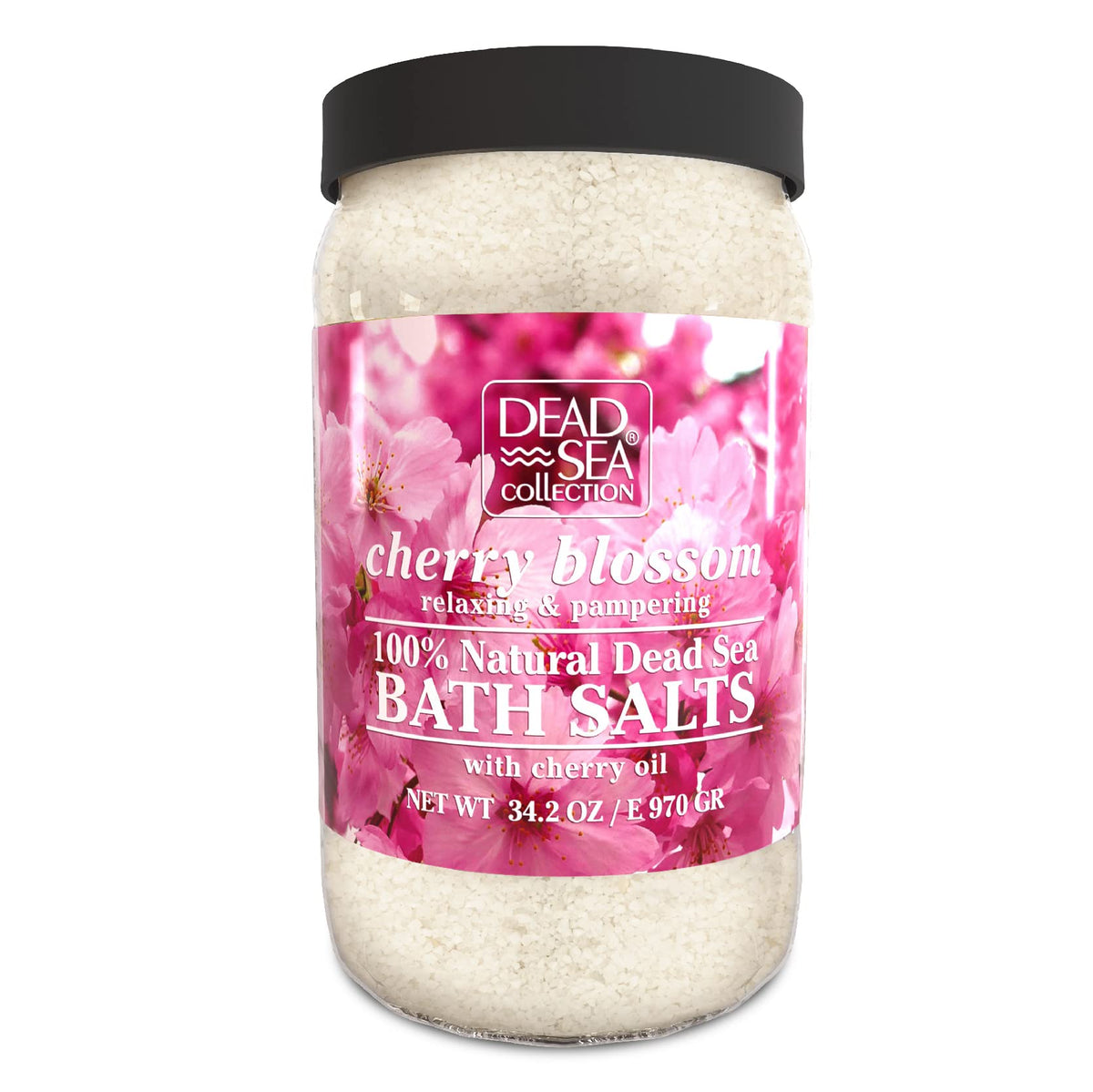 Dead Sea Collection Cherry Blossom Bath Salts - 34.2 Oz Natural Soothing Body Care