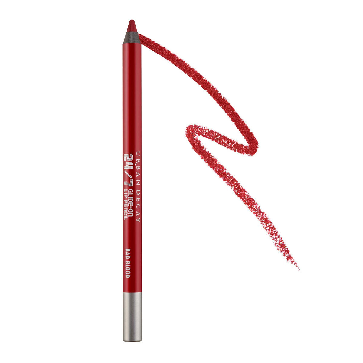 Urban Decay 24/7 Glide-On Waterproof Lip Pencil - Bad Blood Deep Red, Smudge-Proof, 0.04