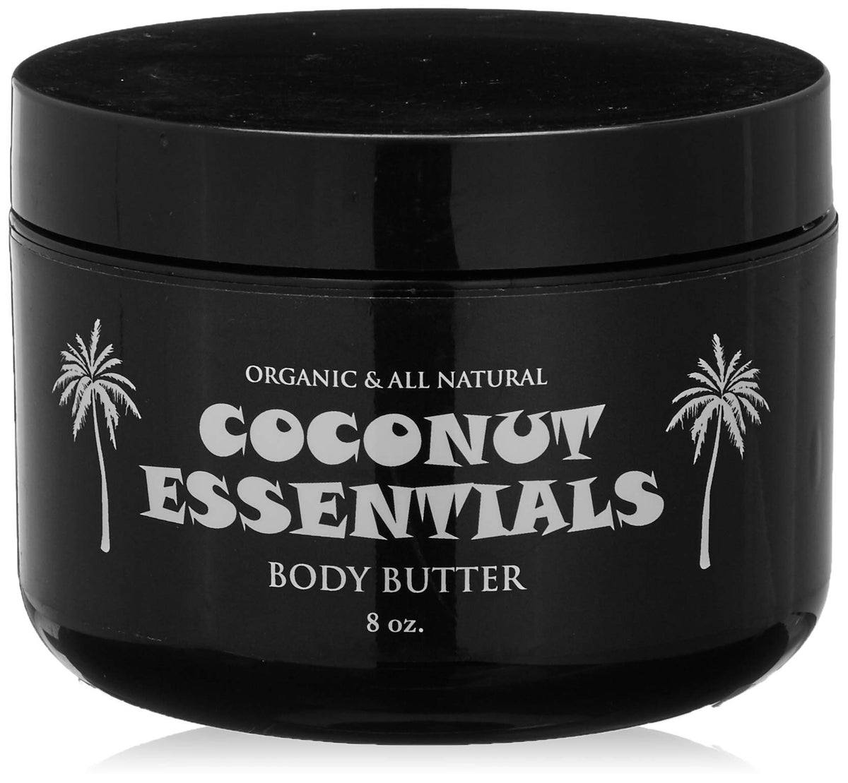 Coconut Essentials Body Butter - Moisturizing, Gluten & Paraben Free, 8 Oz, Coconut Oil & Peppermint