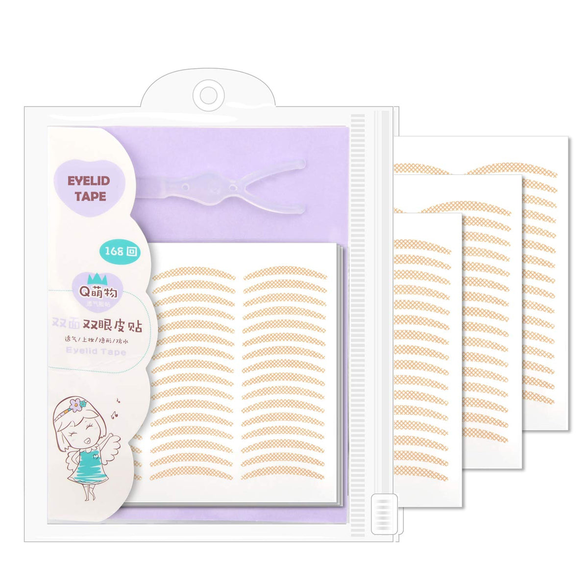 Cayanmydery 336Pcs Eyelid Tape Stickers For Droopy Hooded Eyes, Makeup Lifter Strips