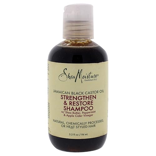 Sheamoisture Jamaican Black Caster Oil Shampoo, 3.2 Fl Oz - Unisex Hair Care