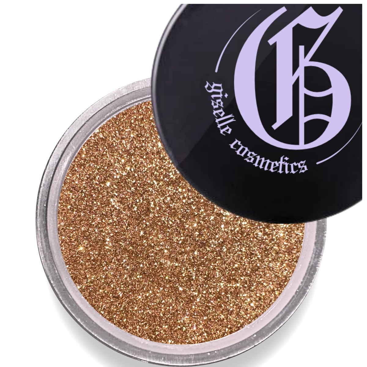 Giselle Cosmetics Brown Gold Loose Mineral Eye Shadow - Organic Shimmer Metallic Palette 1.2Oz