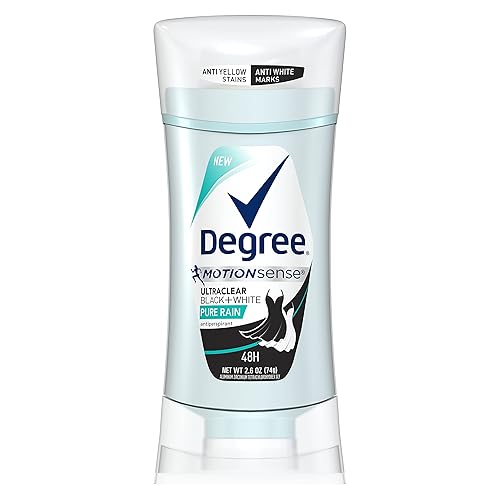 Degree Women Ultraclear Antiperspirant Deodorant Black+White Pure Rain, 2.6 Oz