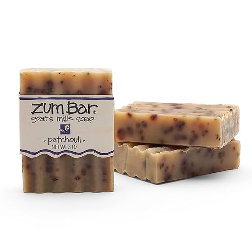 Indigo Wild Zum Bar Goat'S Milk Soap - Patchouli Scent, 3 Oz (3 Pack) - Natural Moisturizer