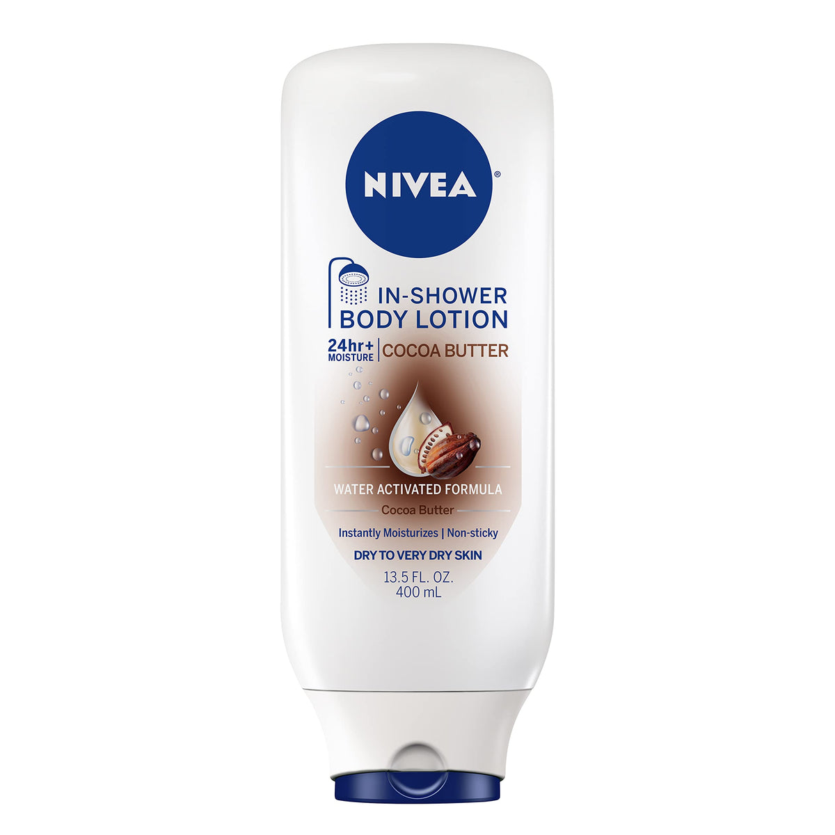 Nivea Cocoa Butter In Shower Lotion For Dry Skin, 13.5 Fl Oz Moisturizing Body Lotion