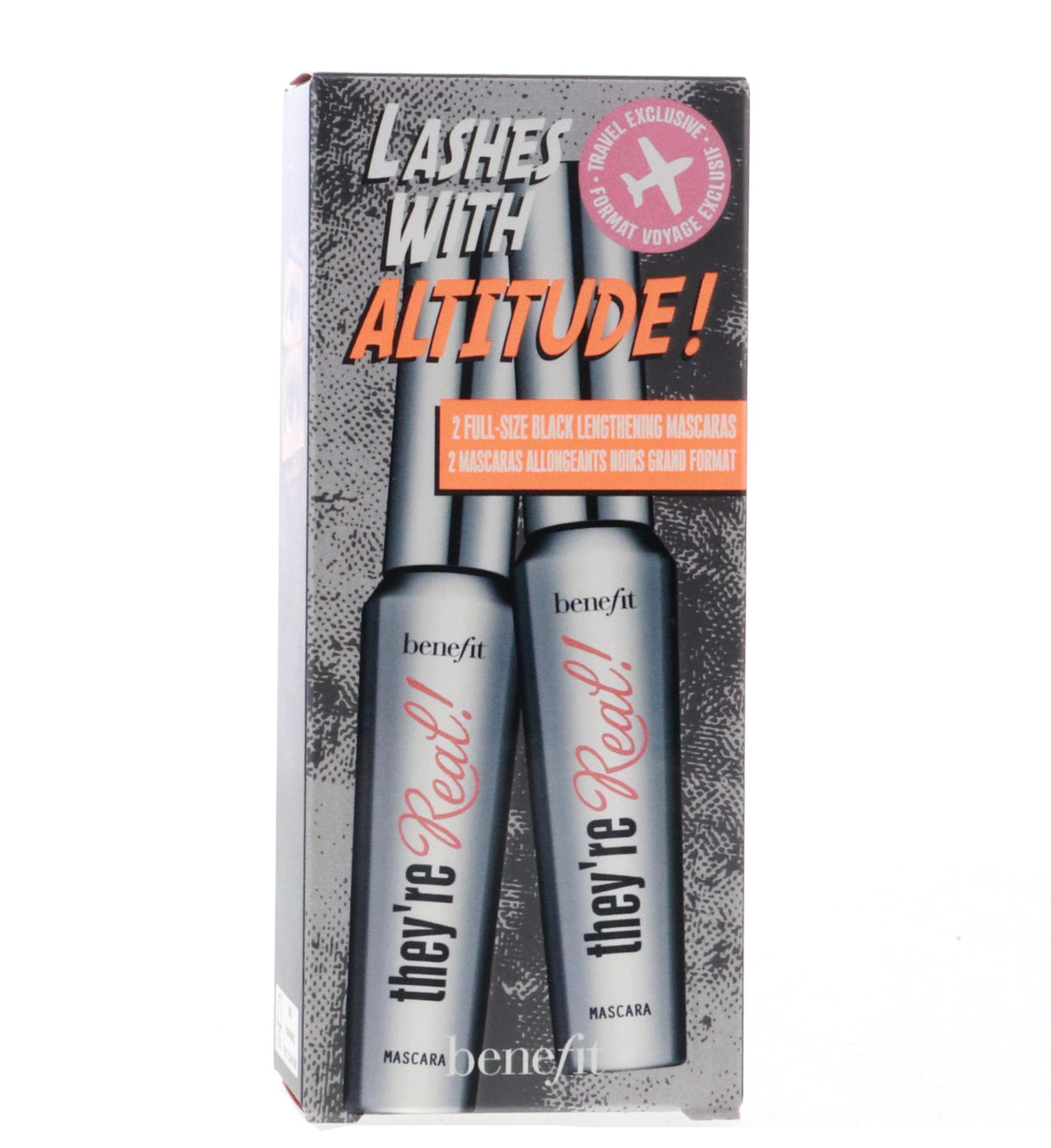 Benefit They'Re Real Mascara Double Deal - 2 Full Size 8.5G Black Mascaras, 0.3 Oz