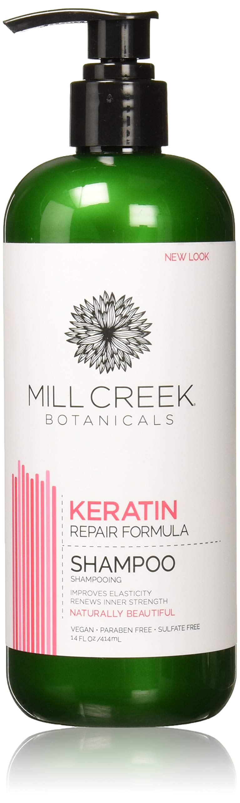 Mill Creek Botanicals Keratin Shampoo - 1 Count, Strengthening Hair Care Solution