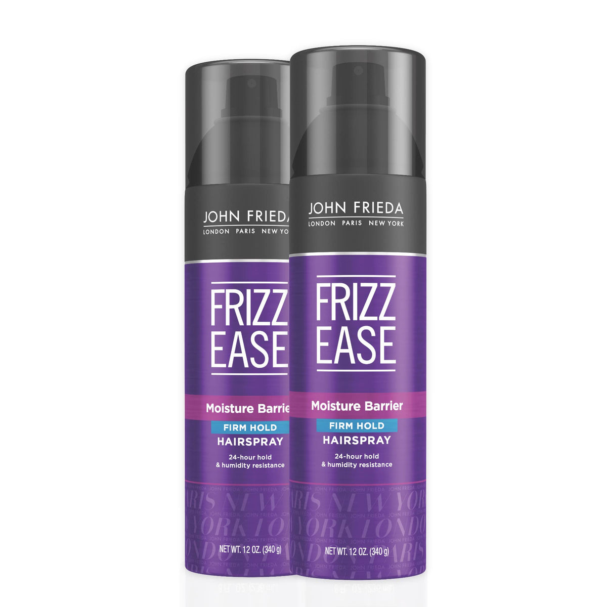 John Frieda Frizz Ease Hairspray Firm Hold, Heat Protectant, 12 oz (Pack of 2)