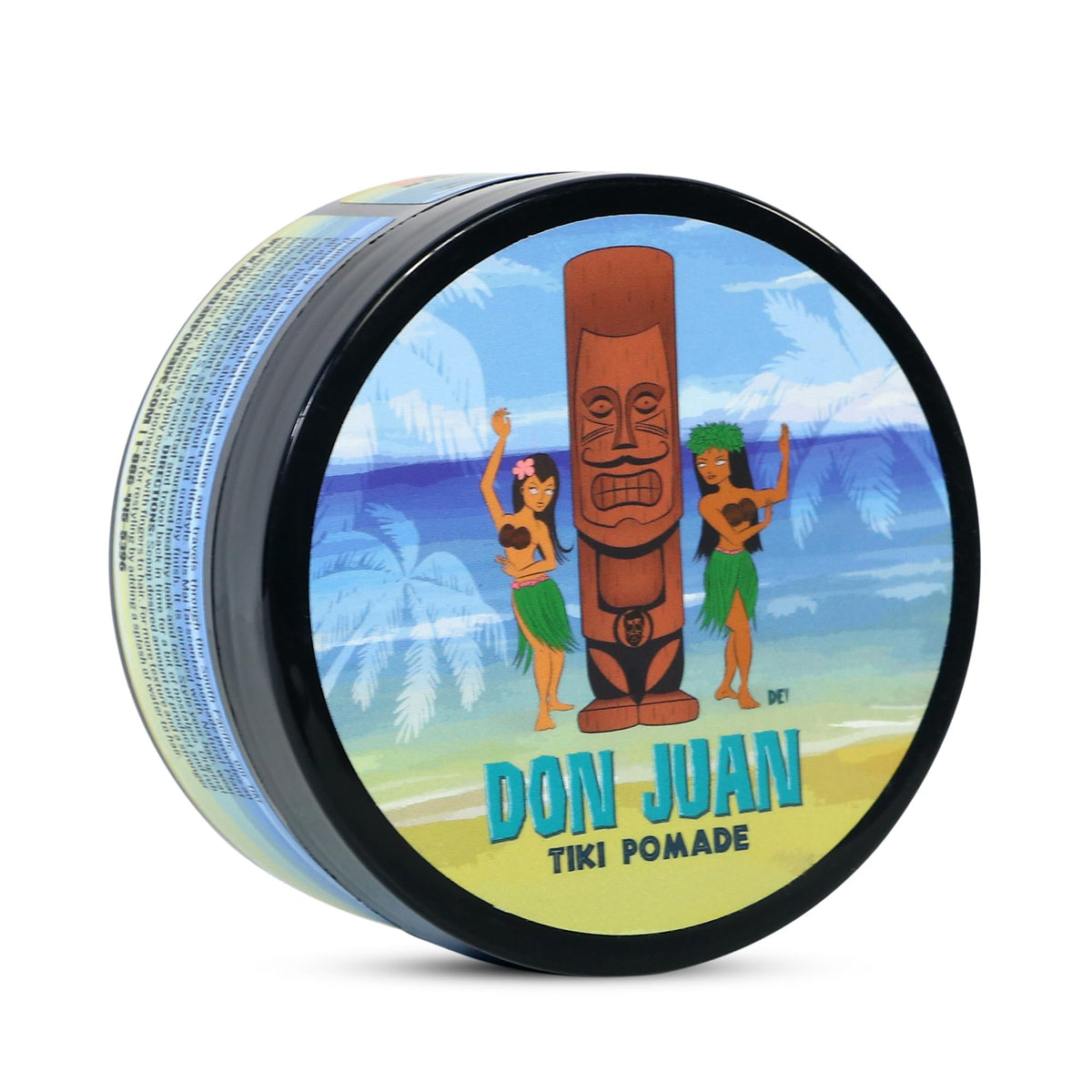 Don Juan Tiki Pomade - Water Based, High Hold, Medium Shine, Mai Tai Scent, 4 Oz