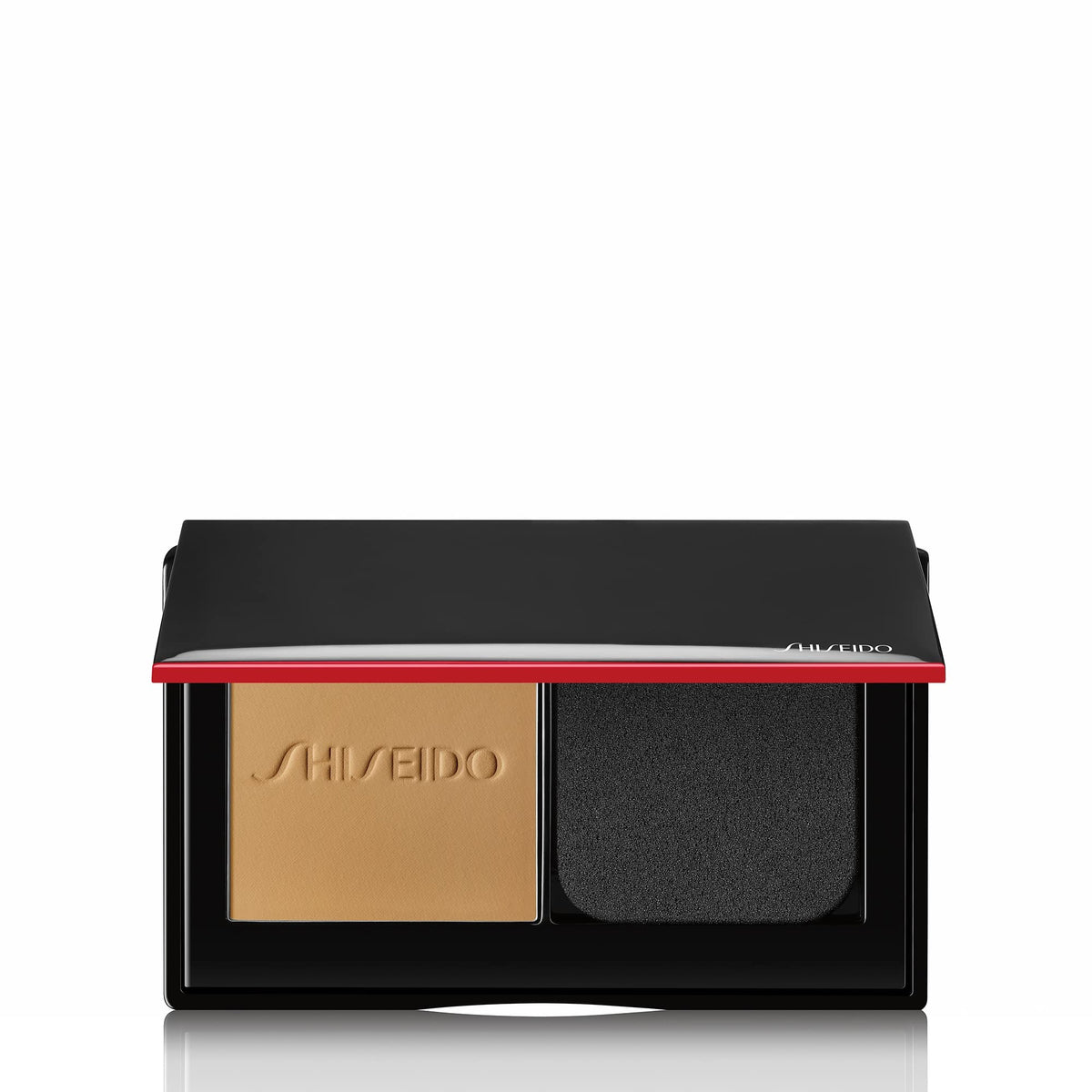 Shiseido Synchro Skin Self-Refreshing Custom Finish Powder Foundation - 24-Hour Sheer-To-Medium Buildable Coverage With Shine Control - Smudge Proof & Non-Comedogenic - Oak 340