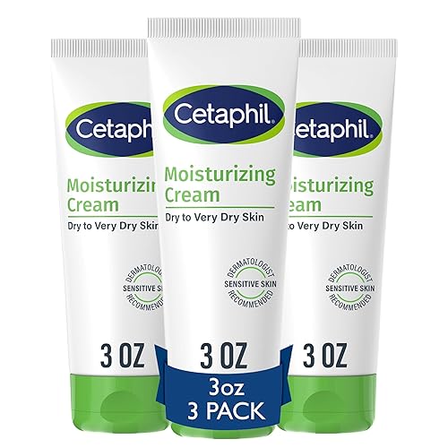 Cetaphil Hydrating Moisturizer Cream For Dry Sensitive Skin, 3 Oz Pack Of 3, Fragrance Free