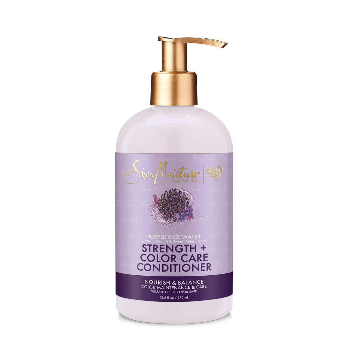 Sheamoisture Strength + Color Care Purple Rice Water Conditioner, 13 Oz