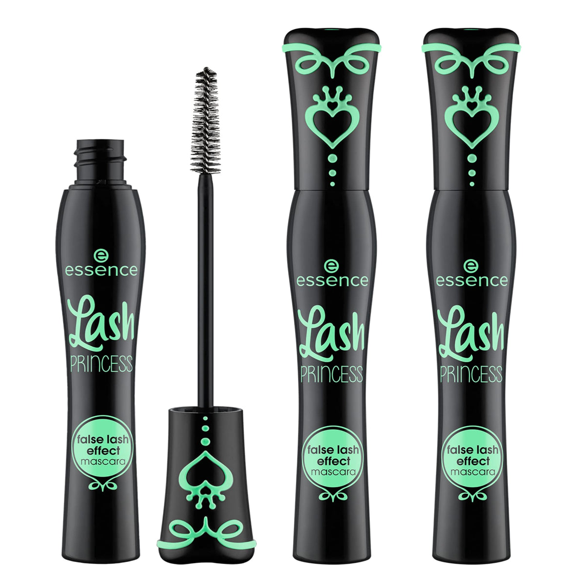 Essence Lash Princess Mascara 3 Pack - Smudgeproof Volume & Length, Cruelty Free, Black