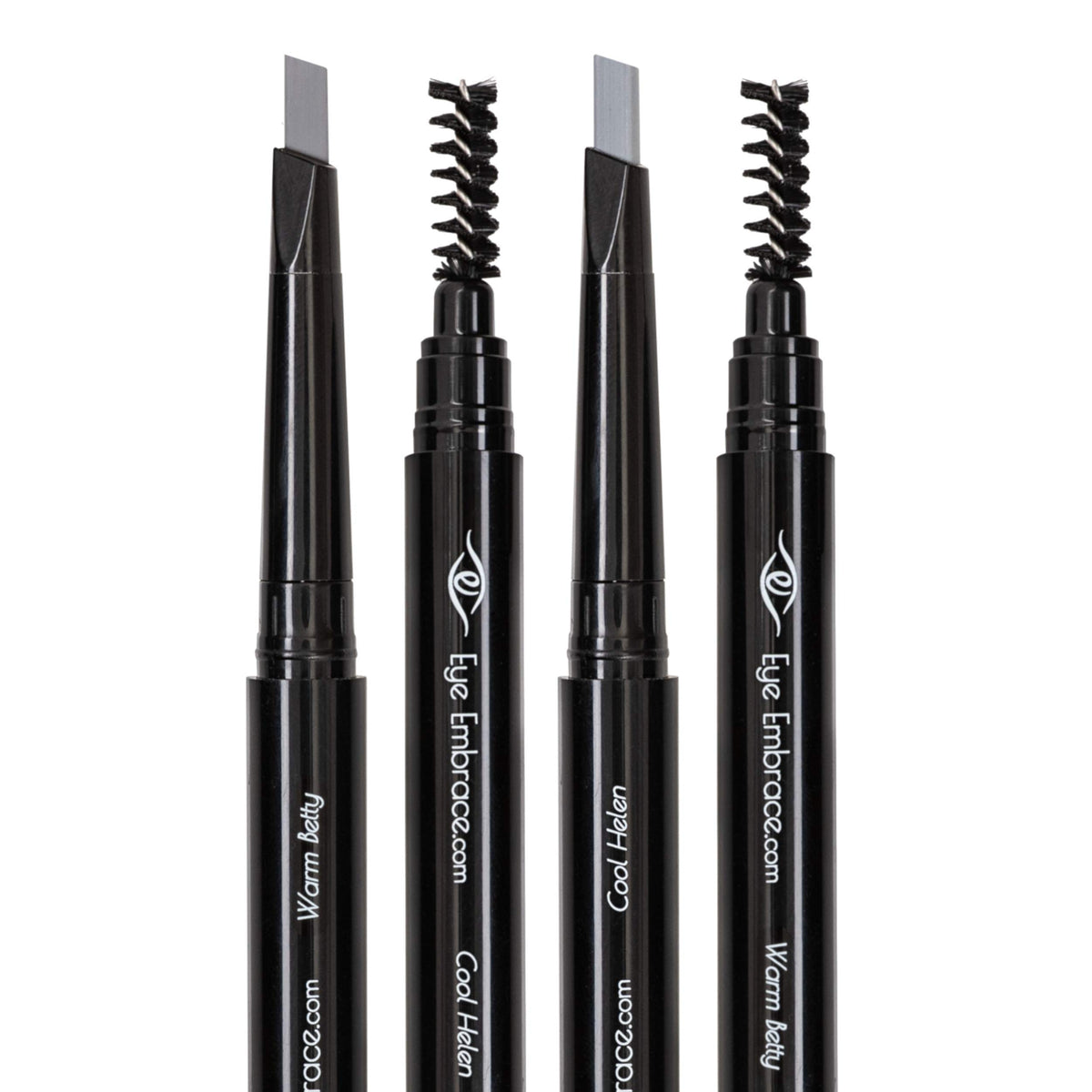 Eye Embrace Light Gray Eyebrow Pencils 2 Pack - Waterproof, Double-Ended, Cruelty-Free