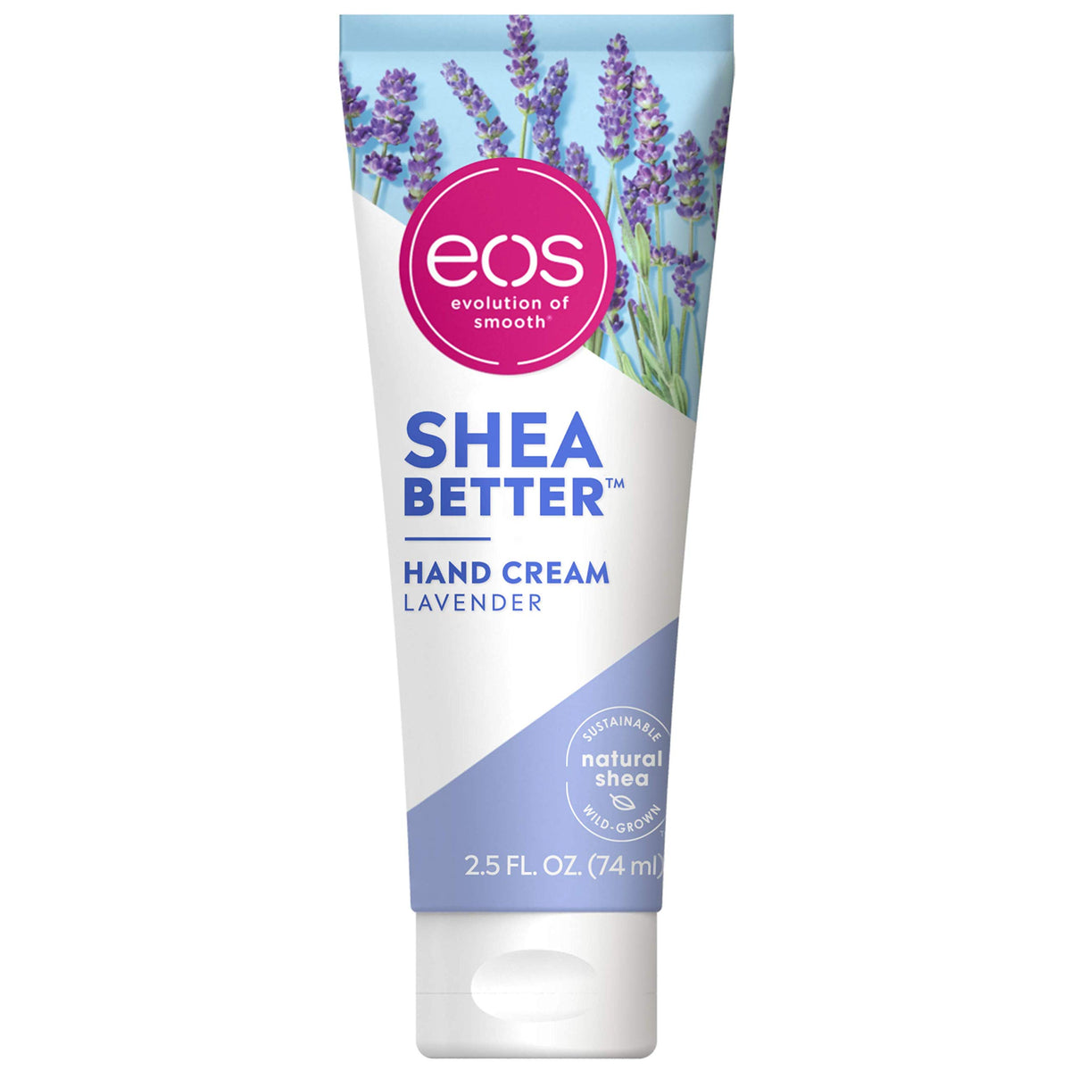 Eos Lavender Shea Better Hand Cream - 24 Hour Hydration, 2.5 Oz Natural Lotion