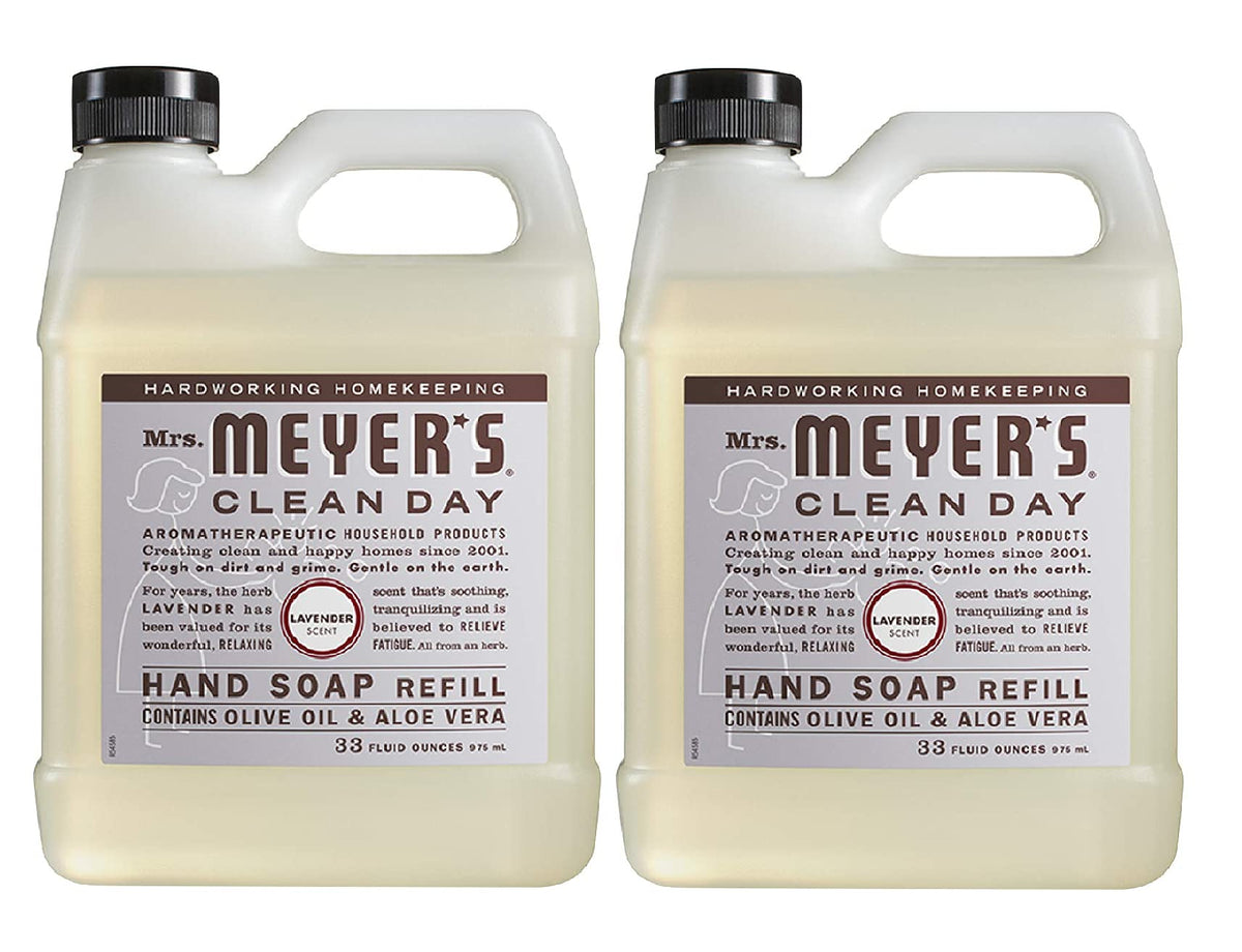 Mrs. Meyer'S Clean Day Lavender Hand Soap Refill, 33 Fl Oz, 2 Pack