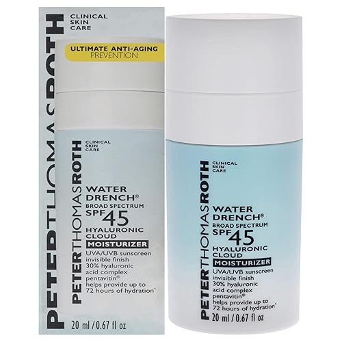 Peter Thomas Roth Water Drench Spf 45 Hyaluronic Cloud Moisturizer, Lightweight, 0.67 Fl Oz