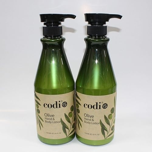 Codi Olive Hand & Body Lotion 750Ml (25Oz) - Pack Of 2, Moisturizing & Nourishing Skin