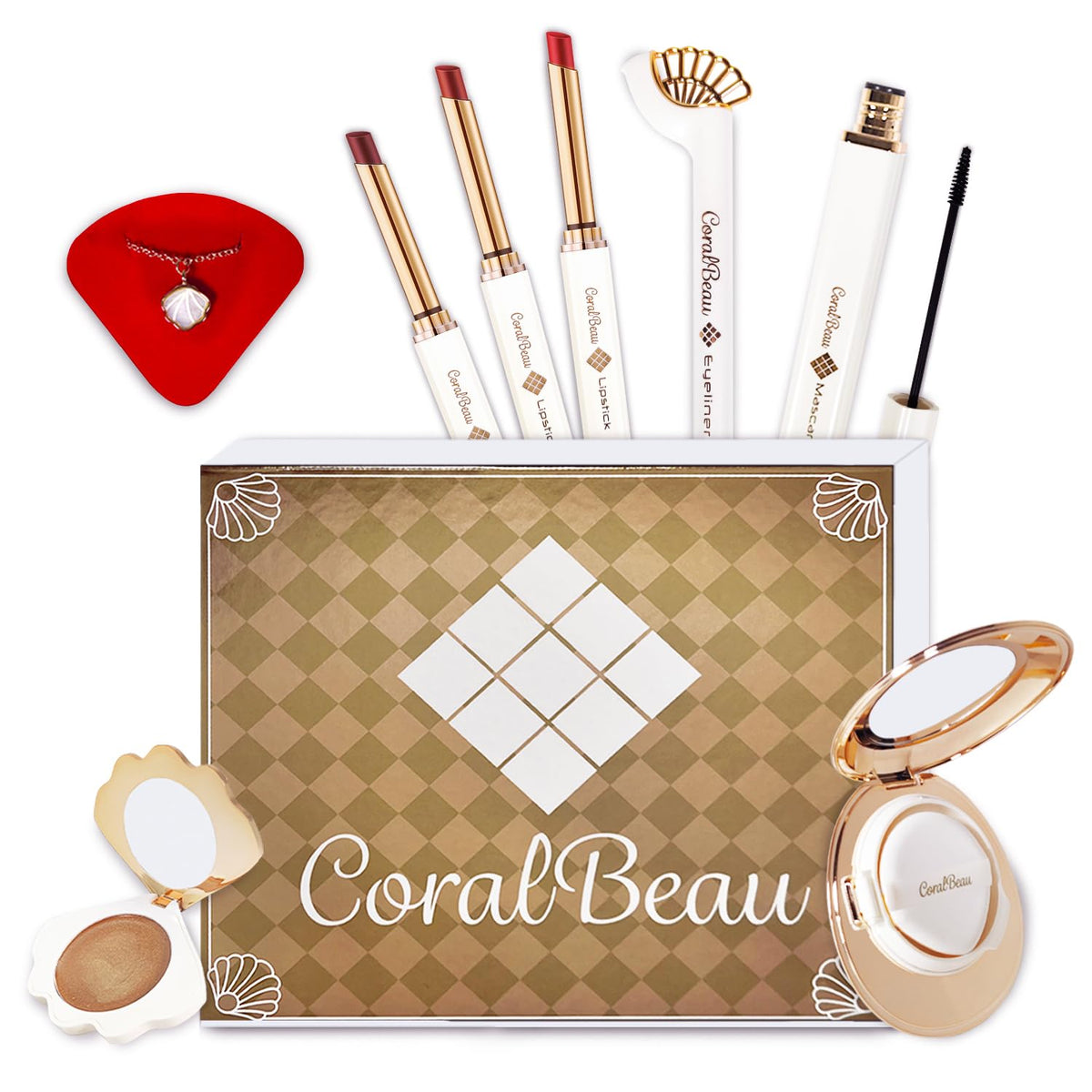 Coralbeau All-In-One Makeup Kit For Teens - Bb Cream, Eyeshadow, Lipsticks & More