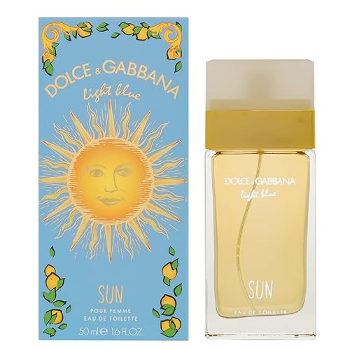 Light Blue Sun by Dolce & Gabbana Eau De Toilette Spray 1.7 oz for Women - Fresh Citrus Fragrance, Perfect for Everyday Wear