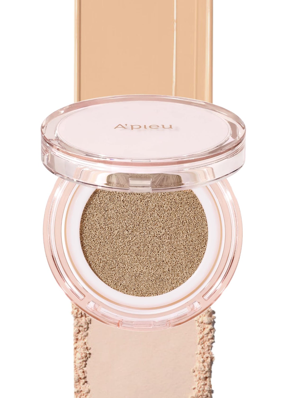 A'Pieu Waterlock Cushion Foundation No.23 Natural Beige - Semi-Matte, Moisture, Paraben-Free, 0.