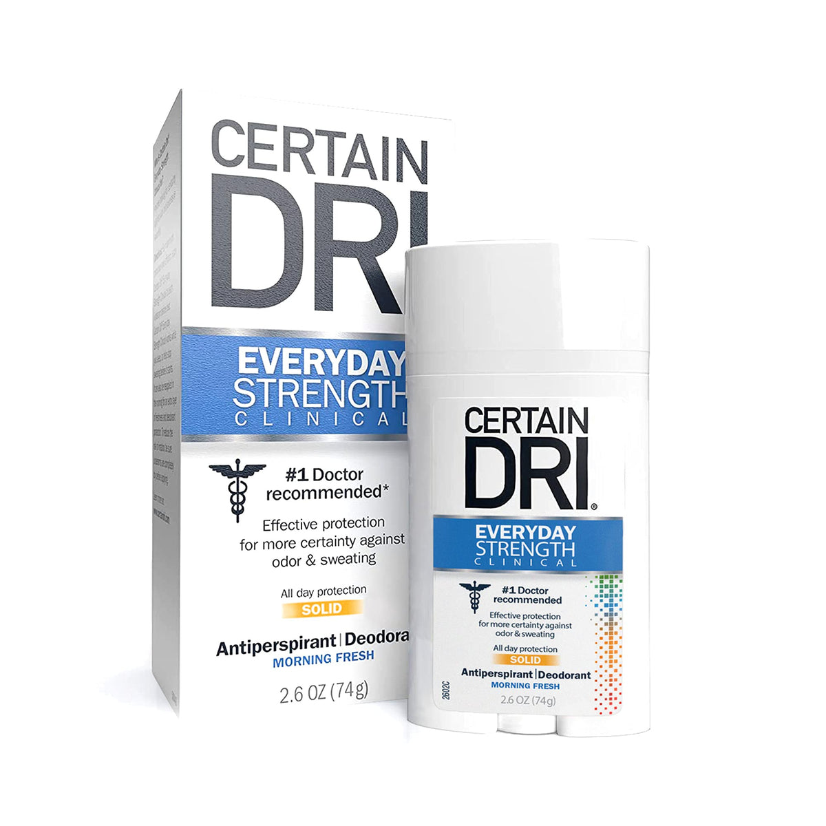 Certain Dri Everyday Strength Antiperspirant Deodorant, Morning Fresh, 2.6 Oz (7 Pack)