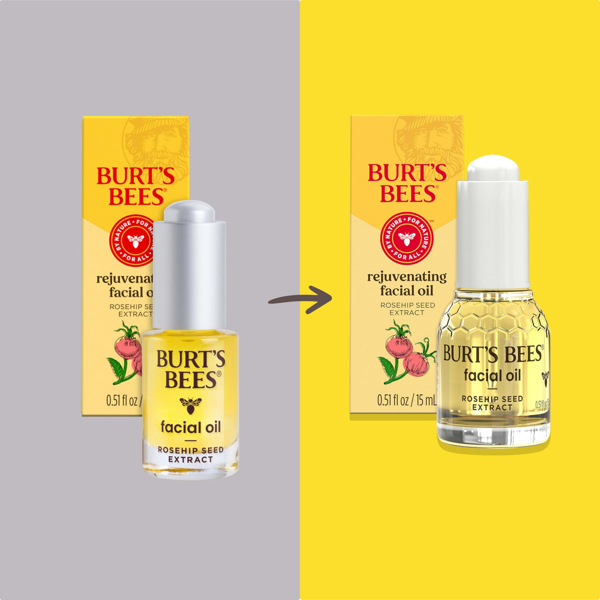 Burt'S Bees Gua Sha Face Oil With Rosehip Extract - Reduces Fine Lines, 0.51 Fl. Oz.