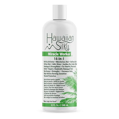 Hawaiian Silky 14-In-1 Miracle Worker - 32 Fl Oz Hair Treatment, Moisturizer & Detangler