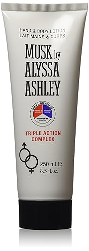 Alyssa Ashley Musk H&B Lotion Triple Action, 8.4 fl. oz. - Pink Moisturizer for All Skin Types