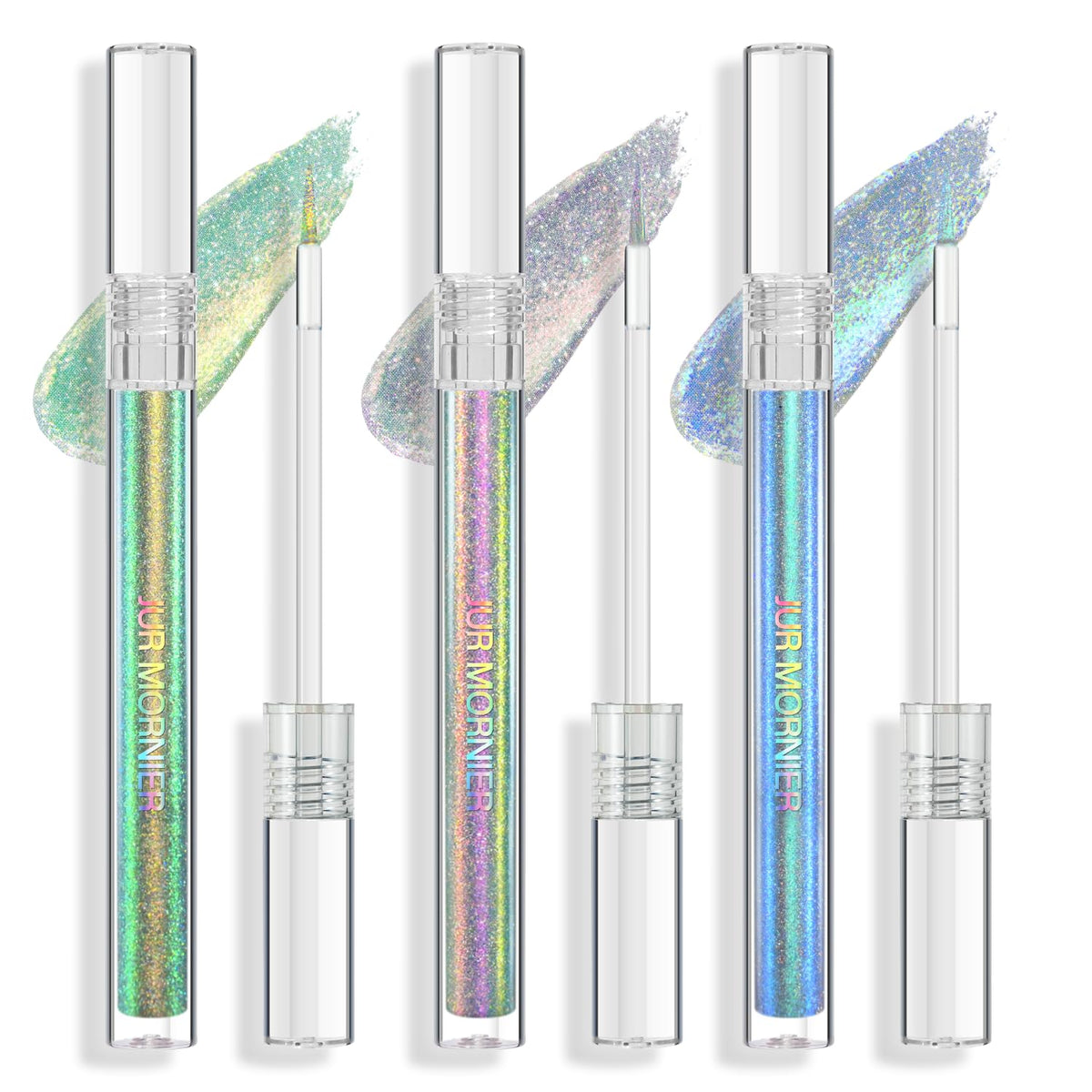 Jur Mornier Multichrome Liquid Eyeshadow Set, Waterproof Metallic Liner, 3 Colors