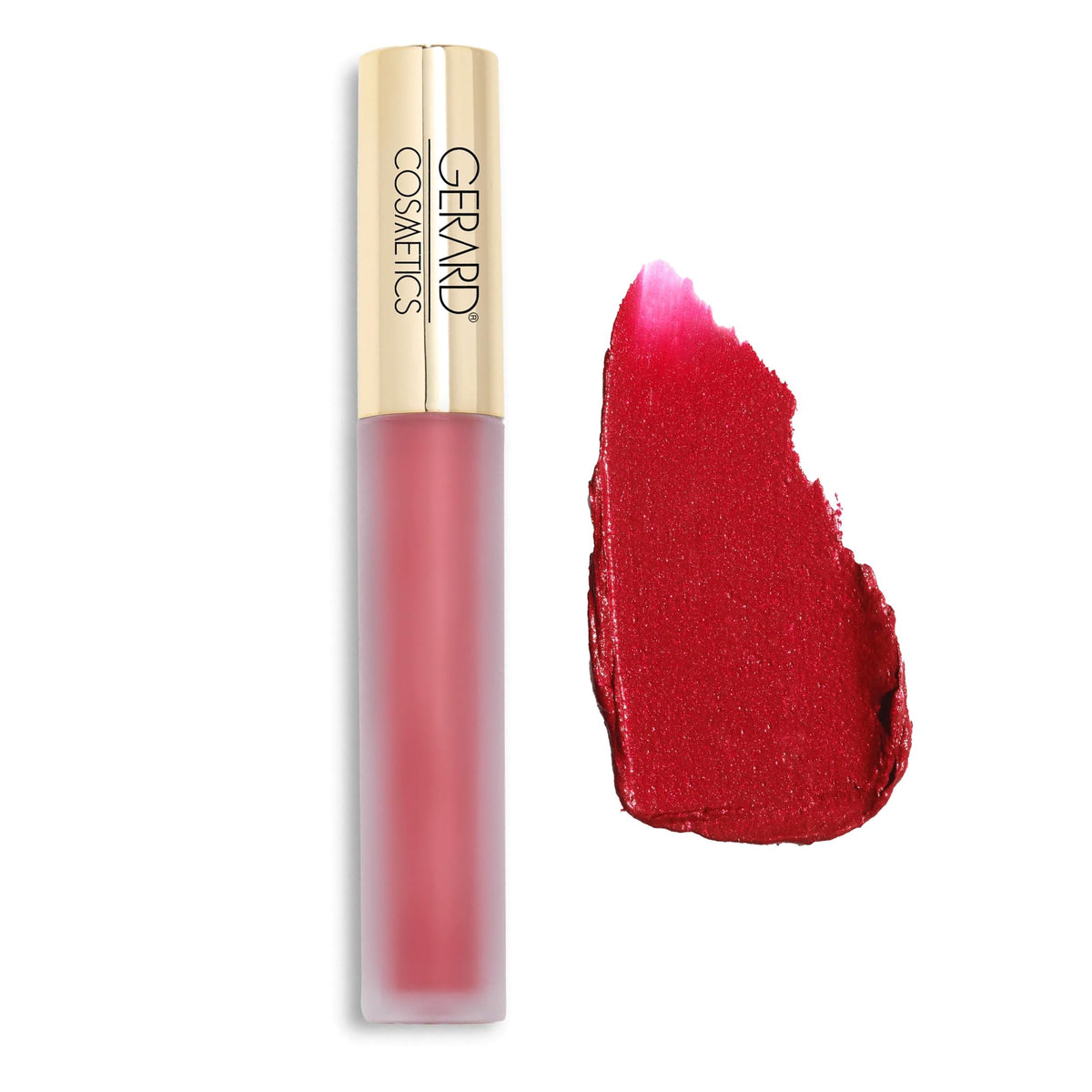 Gerard Cosmetics Cherry Bomb Metal Matte Liquid Lipstick - Long Lasting, Cruelty Free, 0.64 Fl Oz