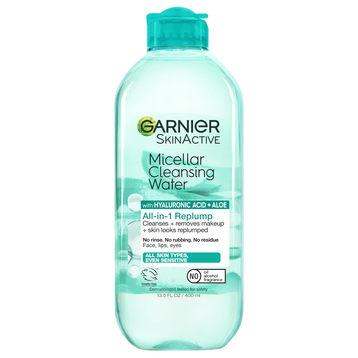 Garnier Micellar Water With Hyaluronic Acid, Hydrating Makeup Remover, 13.5 Fl Oz