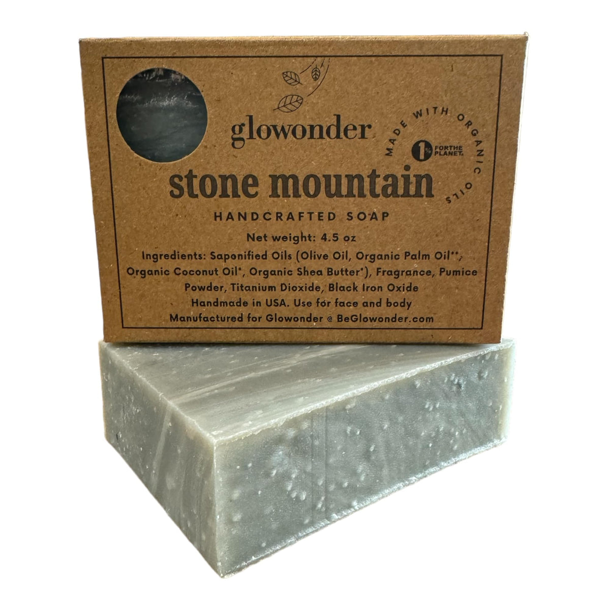 Glowonder Organic Bar Soap - Handmade, Moisturizing, All-Natural For Face & Body - 4.5 Oz