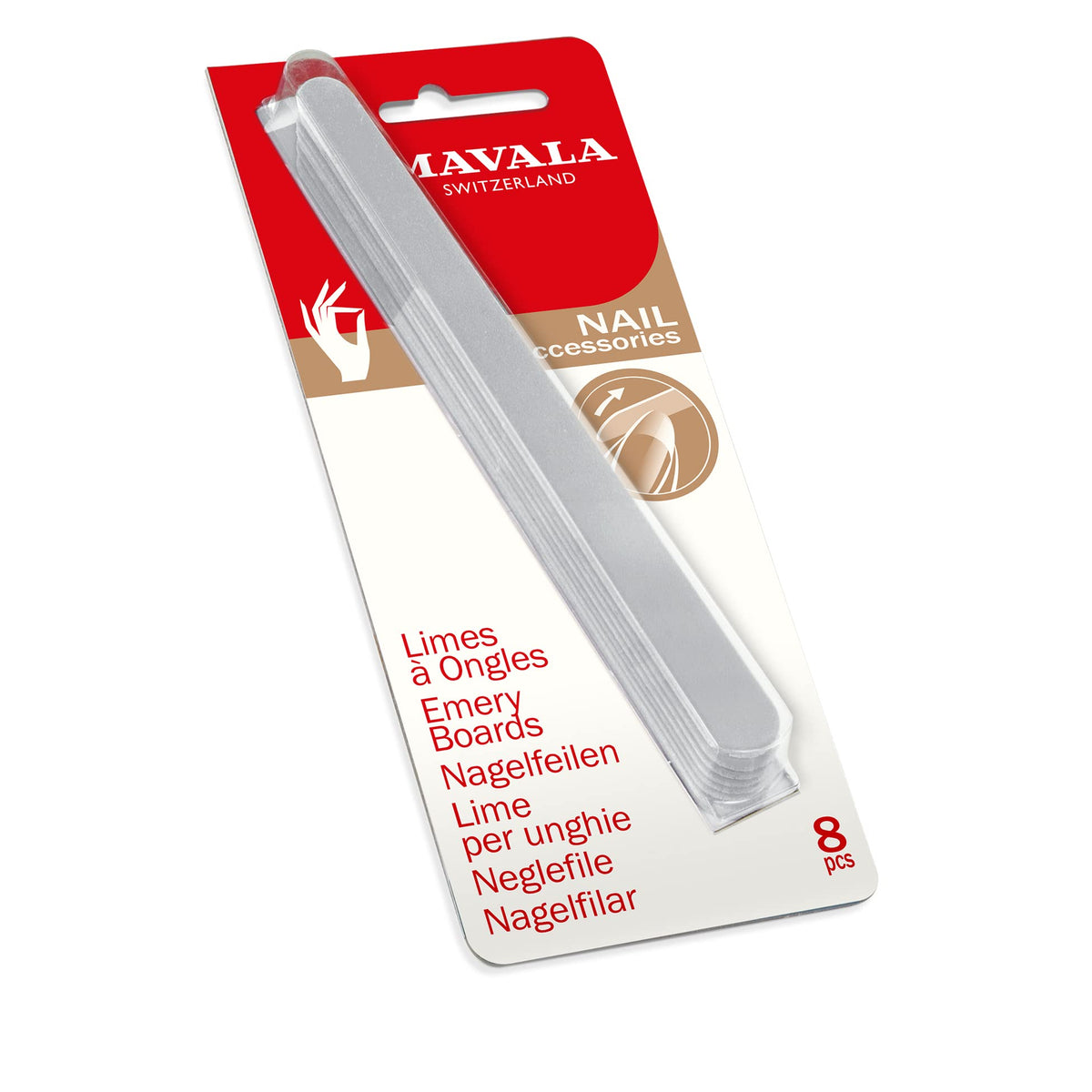 Mavala Emery Boards - 11 Count Wood Nail Files For Manicure And Pedicure