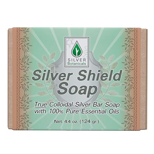 Silver Botanicals Silver Shield Soap - 100% Natural, 1 Count, Gentle Skin Care