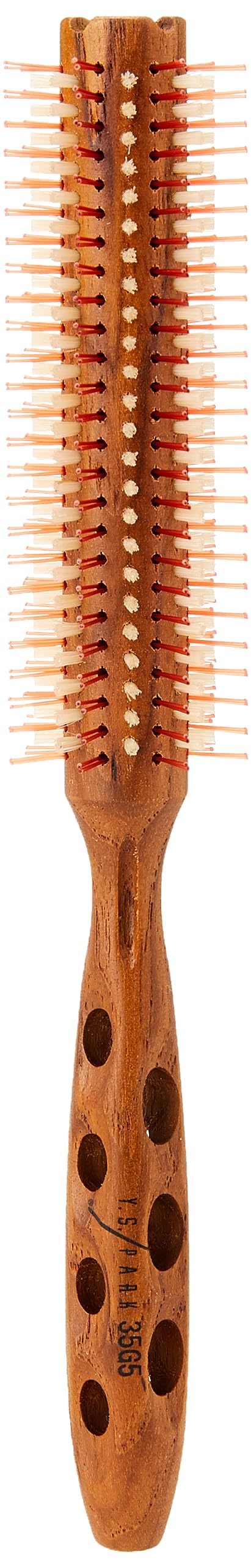 Y.S. Park Hair Brush - 34x215mm, Brown, Professional Hair Styling Tool, Pack of 1