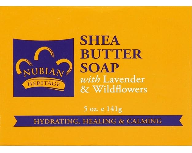 Nubian Heritage Lavender Wildflowers Soap Bar - 1 Count, Natural Skincare