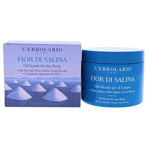 L'Erbolario Fior Di Salina Oil-Scrub - Exfoliating, Moisturizing Body Treatment - 17.6