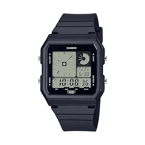 Casio G-Shock Lf20W Unisex Digital Watch, Black, 1/100 Sec Stopwatch, World Time, Led Light