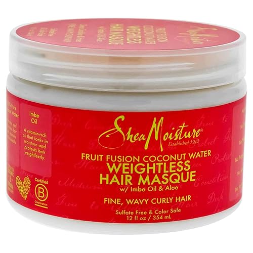 Sheamoisture Fruit Fusion Coconut Water Hair Masque, 12 Oz, Weightless, Pack Of 3