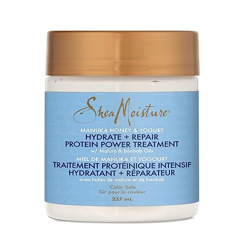 Sheamoisture Hydrate + Repair Protein Power Hair Treatment, 237Ml - Manuka Honey & Yogurt