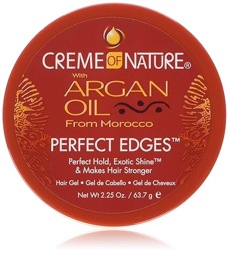 Creme Of Nature Argan Oil Perfect Edges Control 2.25Oz Jar - 2 Pack For Sleek Styles